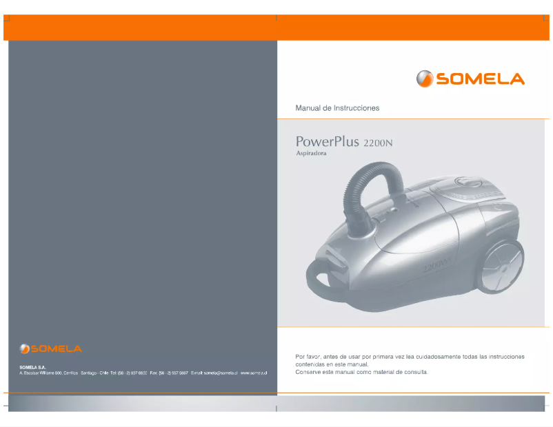 Page 1 de la notice Manuel utilisateur Somela PowerPlus 2200N
