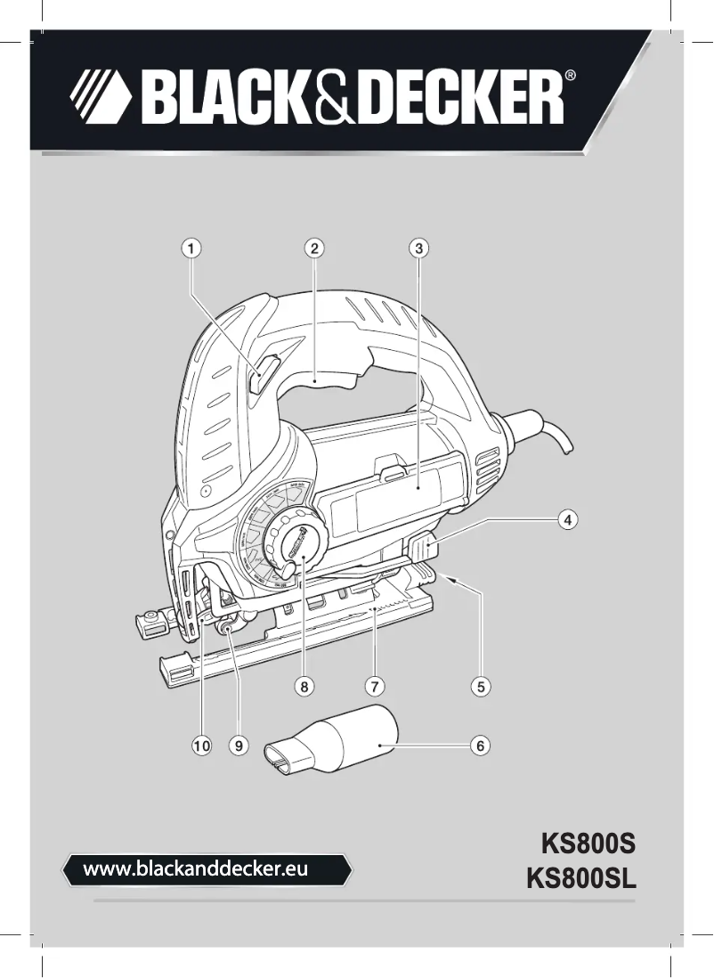 Page 1 de la notice Manuel utilisateur Black & Decker KS800S