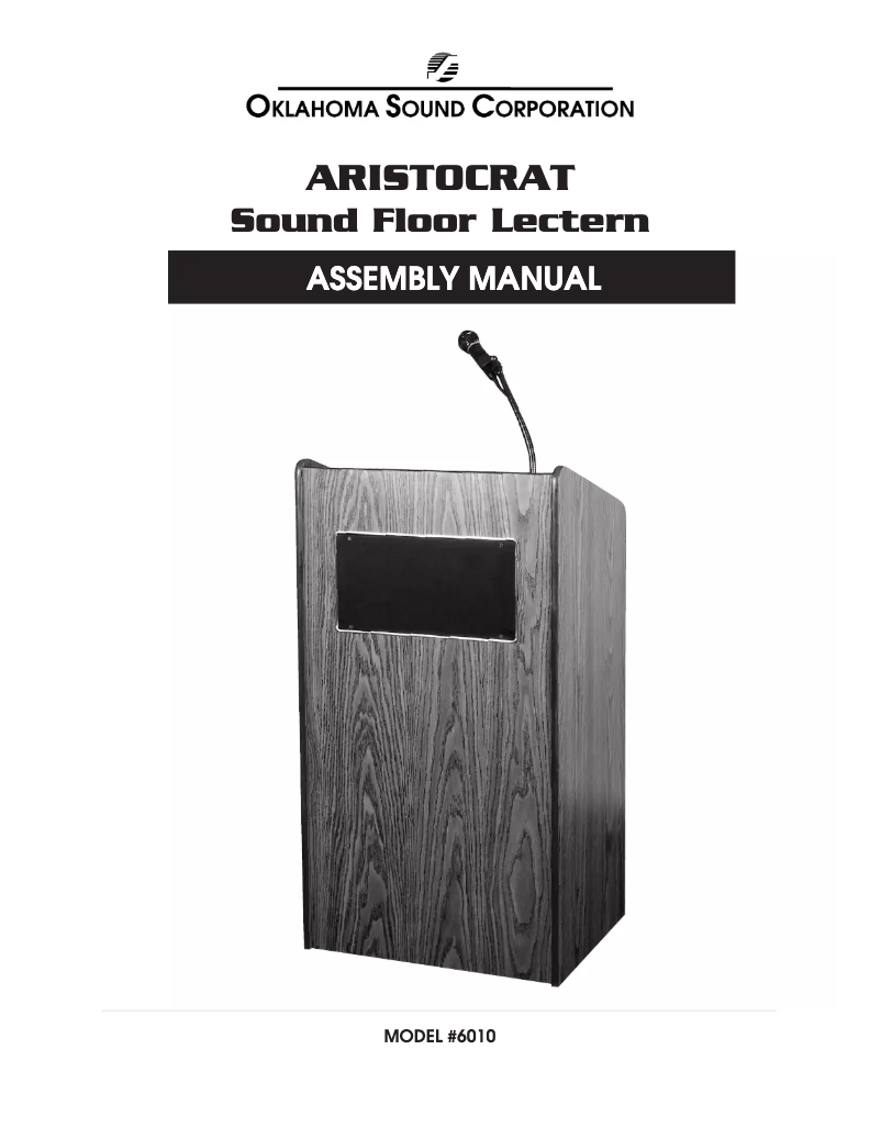 Image de la première page du manuel de l'appareil Aristocrat