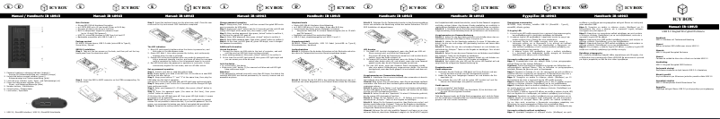Page 1 de la notice Manuel utilisateur Icy Box IB-189U3