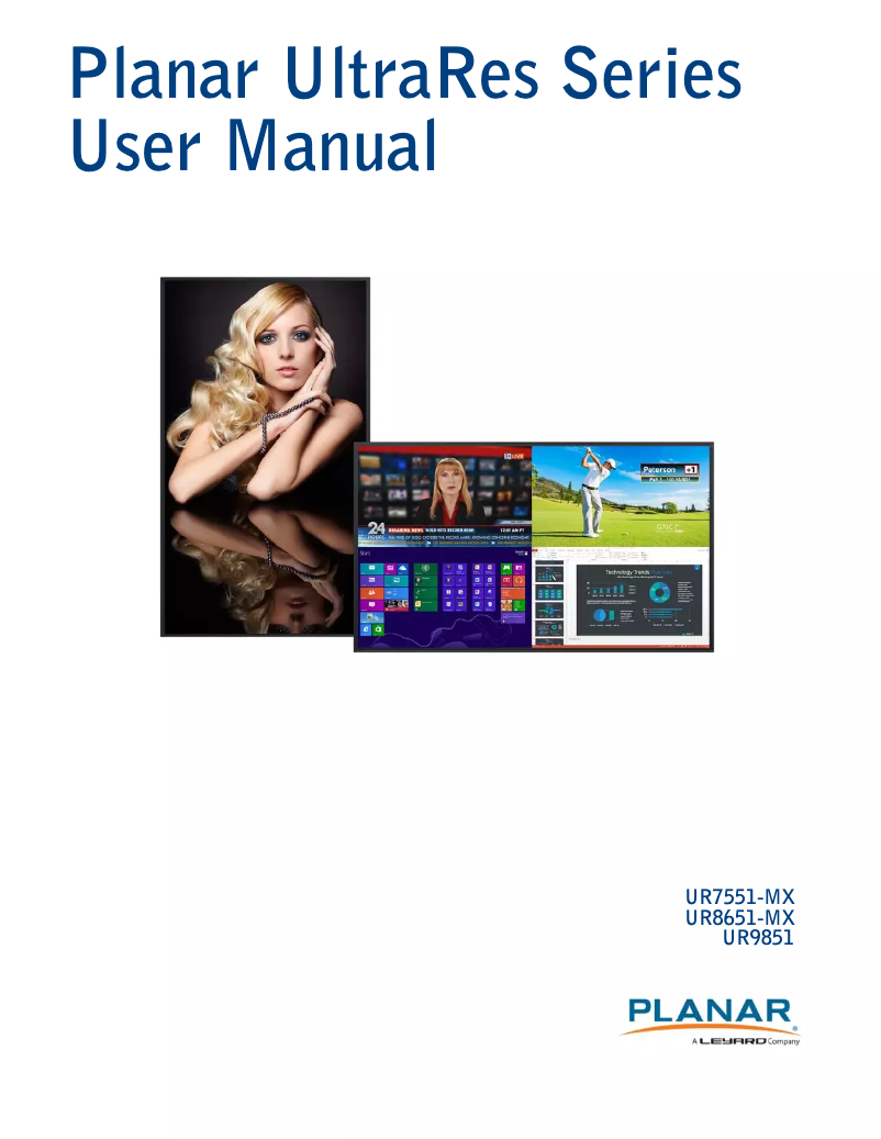 Image de la première page du manuel de l'appareil UltraRes UR7551-MX-Touch
