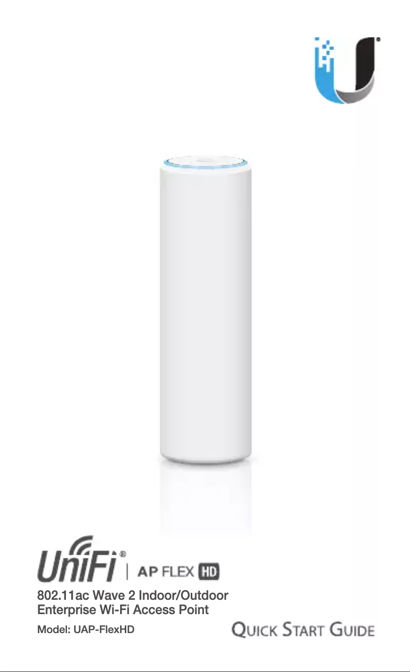 Page 1 de la notice Manuel utilisateur Ubiquiti Networks UniFi AP Flex HD