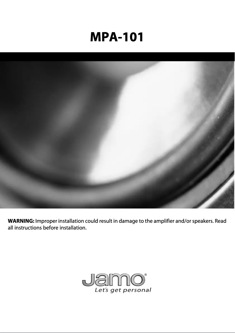 Imagen de la primera página del manual del dispositivo MPA-101