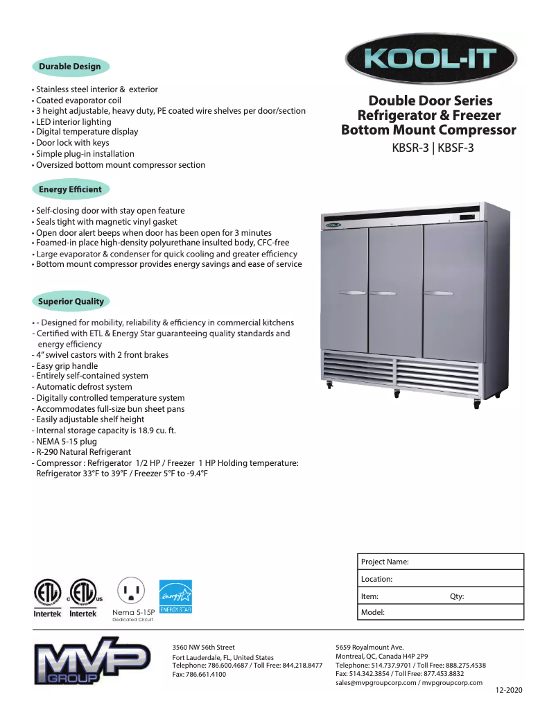 Imagen de la primera página del manual del dispositivo KBSF-3