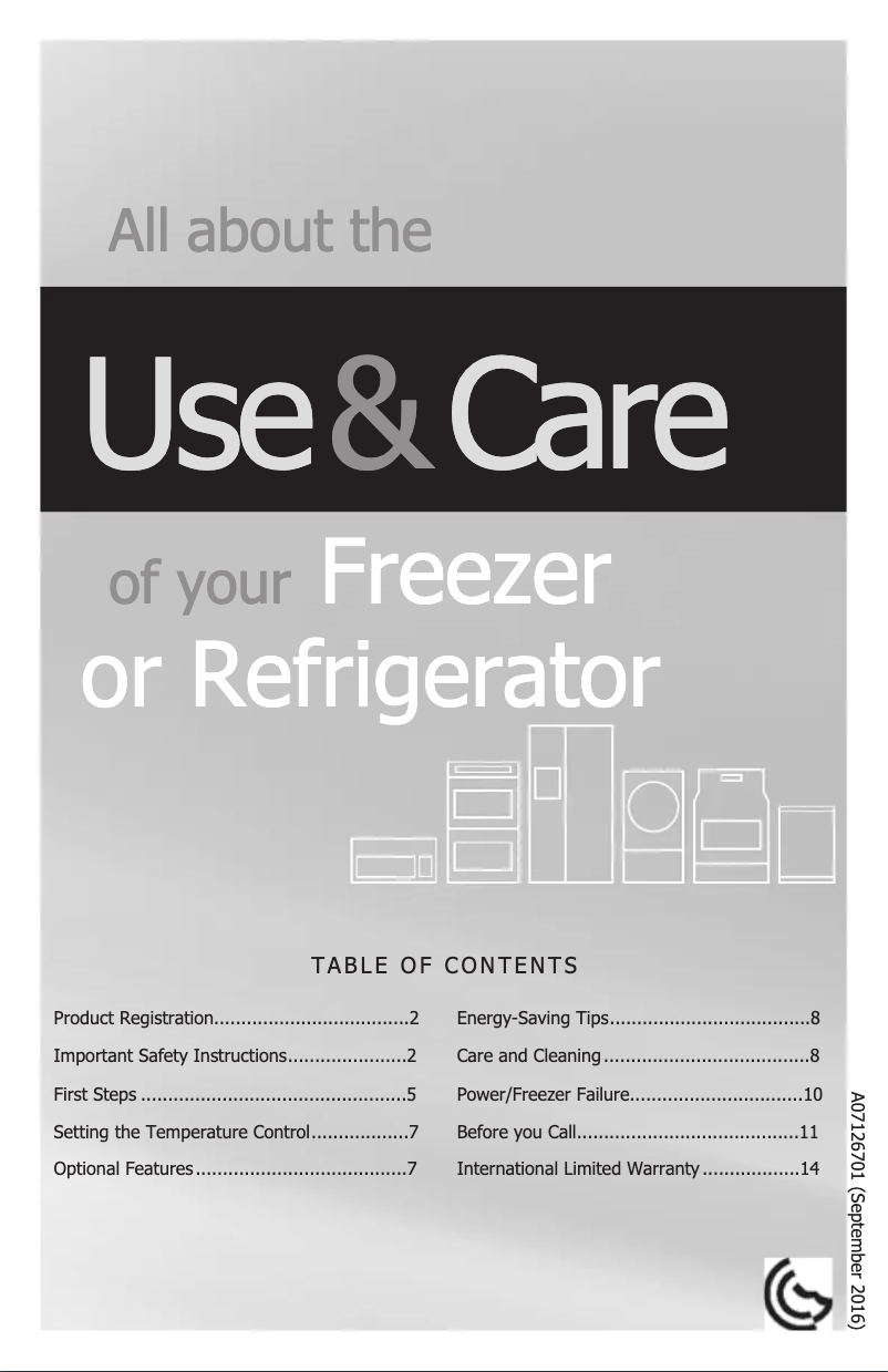 Page 1 de la notice Manuel utilisateur Philco MUFF17VLQW