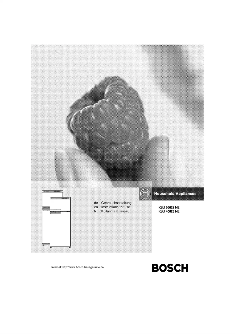 Page n°1 - Manuel utilisateur Bosch KSU40623NE
