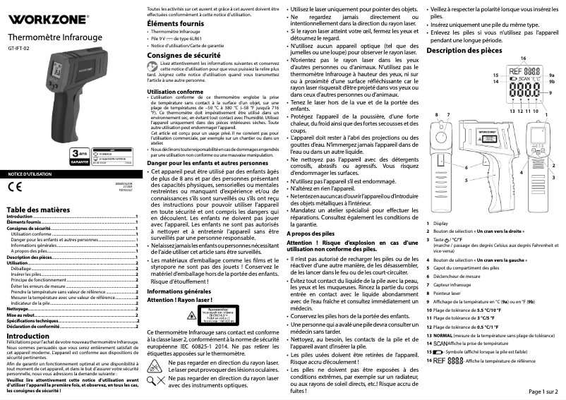 Image de la première page du manuel de l'appareil GT-IFT-02