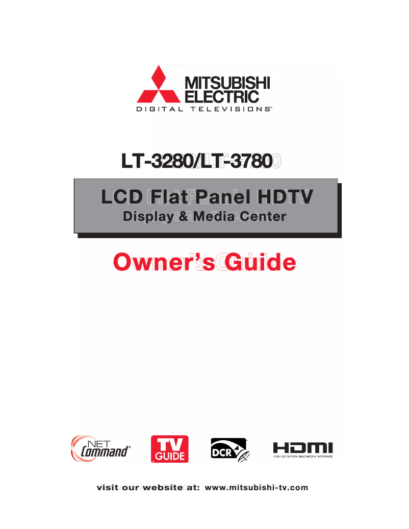 Page 1 de la notice Manuel utilisateur Mitsubishi LT-3280