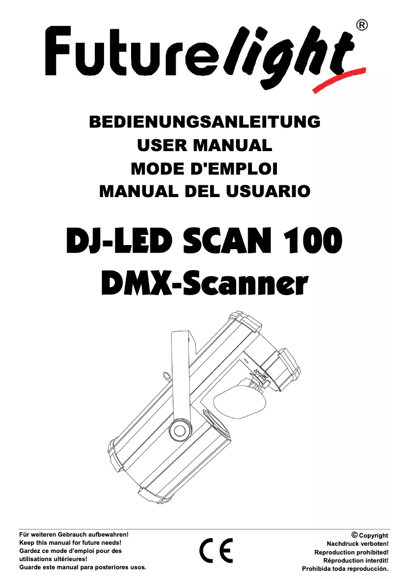 Page 1 de la notice Manuel utilisateur Futurelight Scan 100