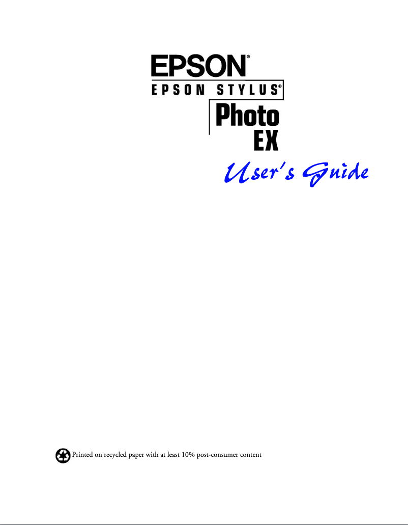 Image de la première page du manuel de l'appareil Stylus Photo EX