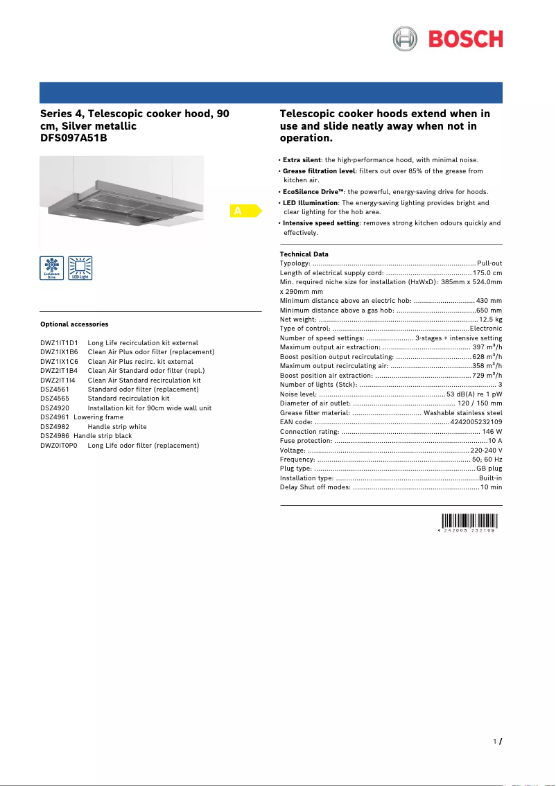 Image de la première page du manuel de l'appareil DFS097A51B