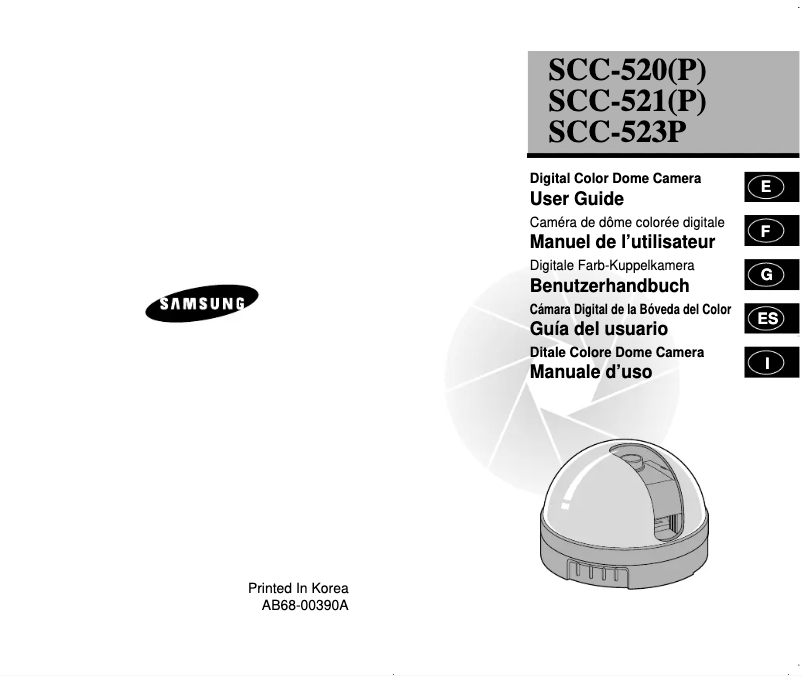 Page 1 de la notice Manuel utilisateur Samsung SCC-521P