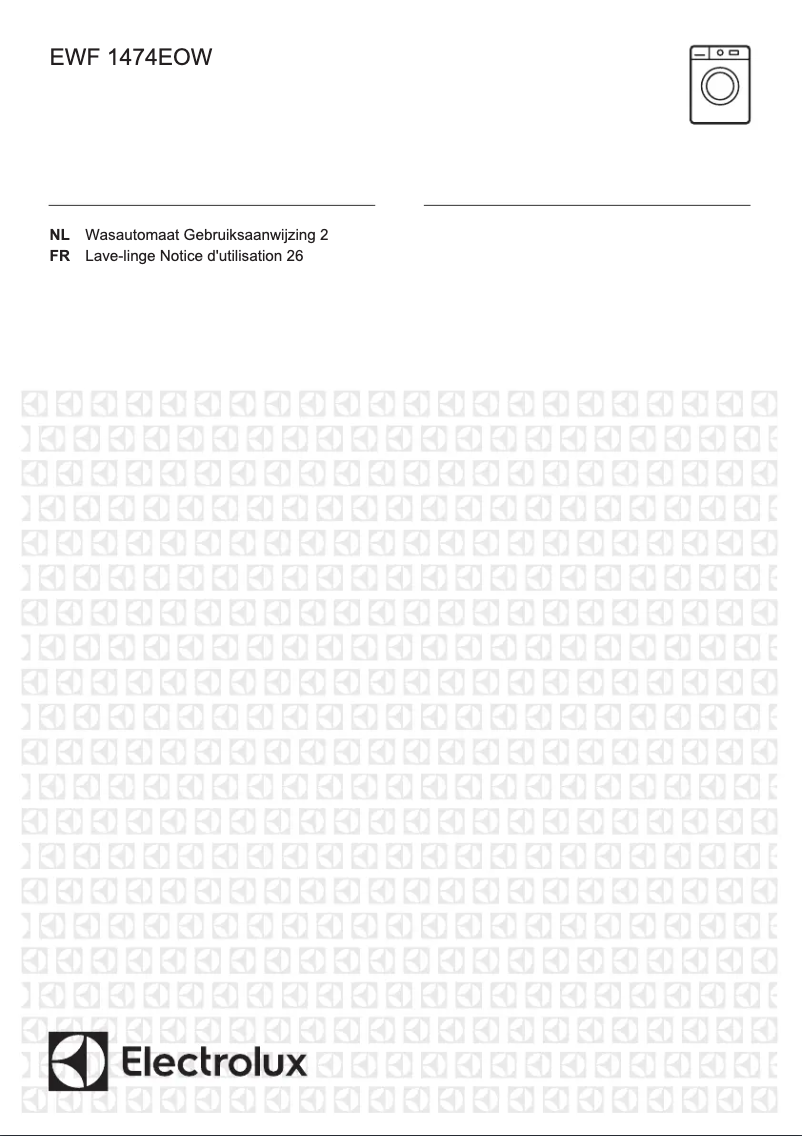 Page n°1 - Manuel utilisateur Electrolux EWF1474EOW