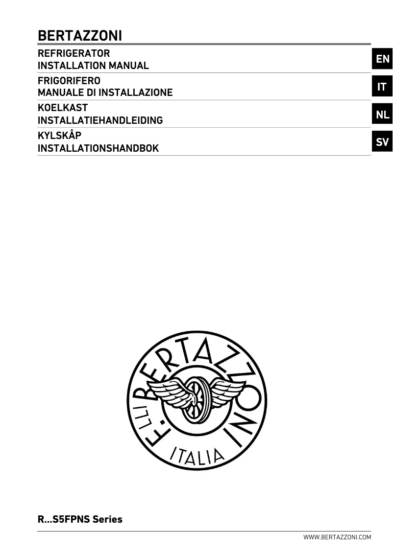 Page 1 de la notice Manuel utilisateur Bertazzoni RBM90S5FPNS