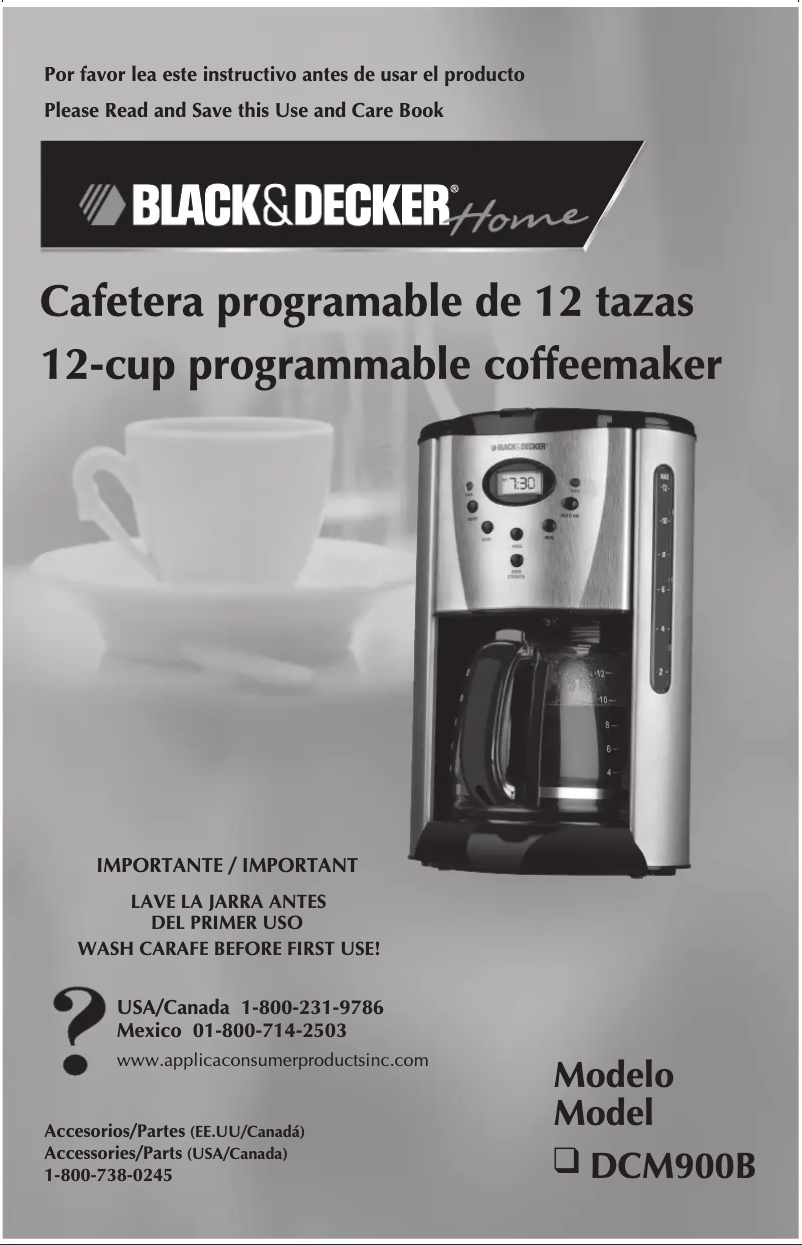 Página 1 del manual Manual de usuario Black & Decker DCM900B