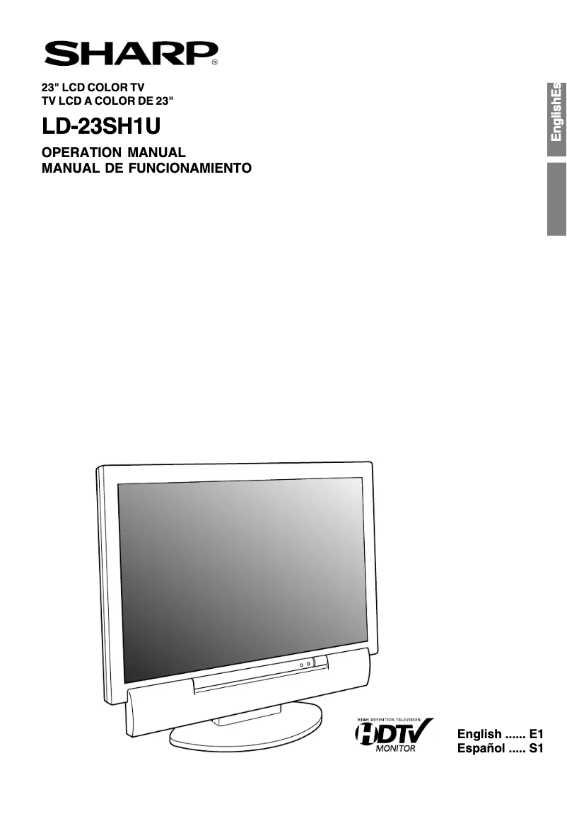 Image de la première page du manuel de l'appareil LD-23SH1U