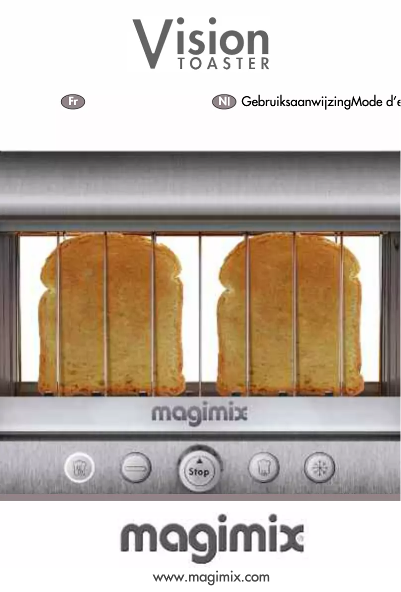 Page n°1 - Manuel utilisateur Magimix Vision Toaster