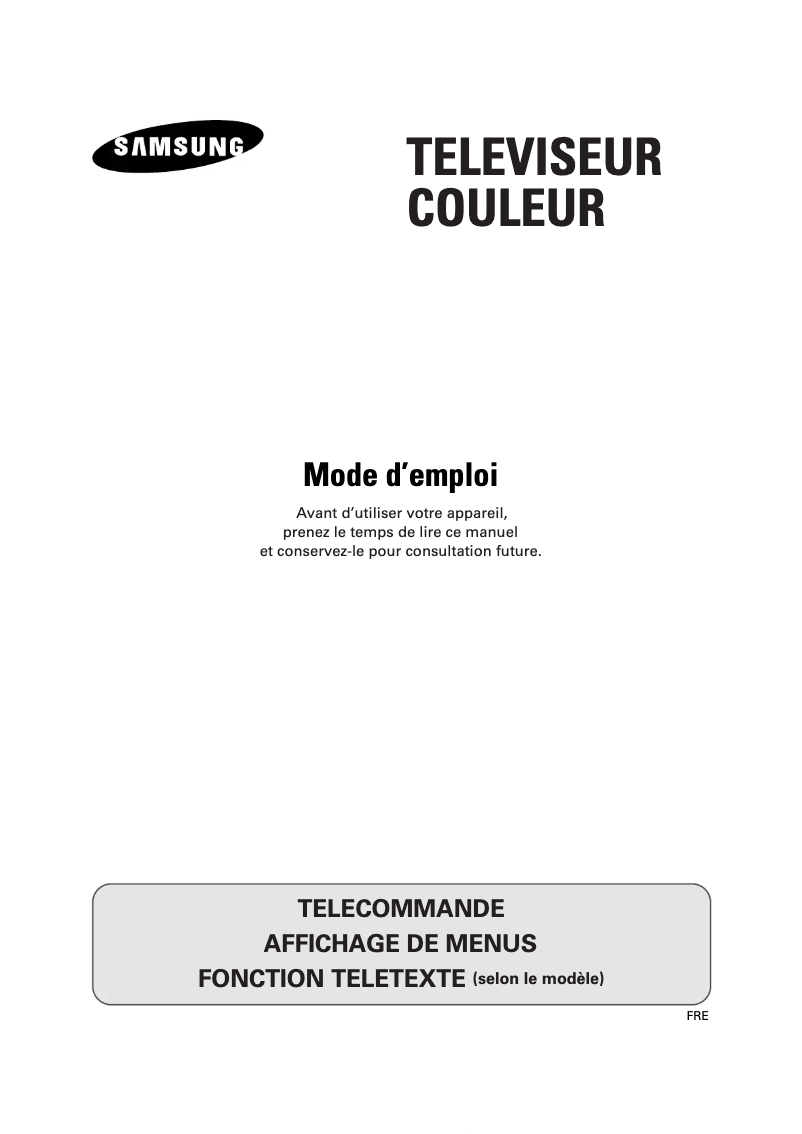 Page n°1 - Manuel utilisateur Samsung CS14V5MJ
