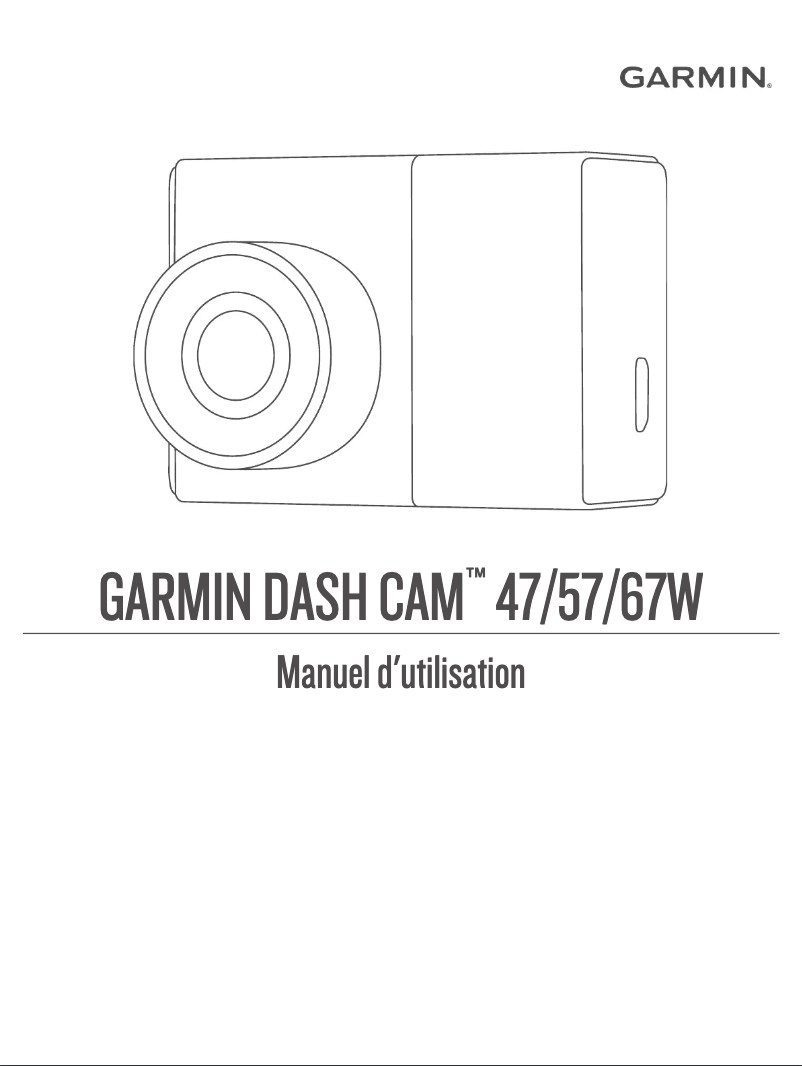 Page 1 de la notice Manuel utilisateur Garmin Dash Cam 47