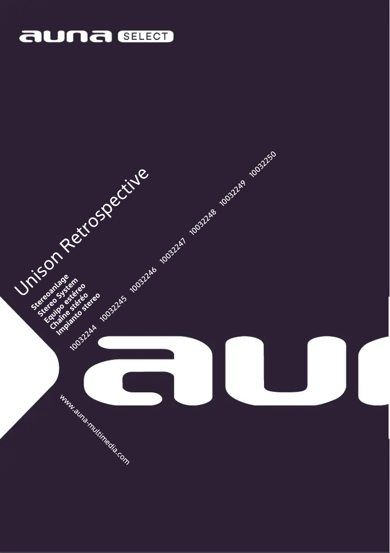 Page 1 de la notice Manuel utilisateur Auna Reference 802