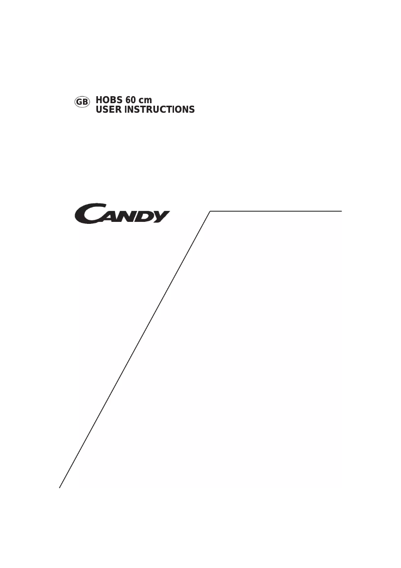 Page 1 of the manual User Manual Candy PC EH665/1 W