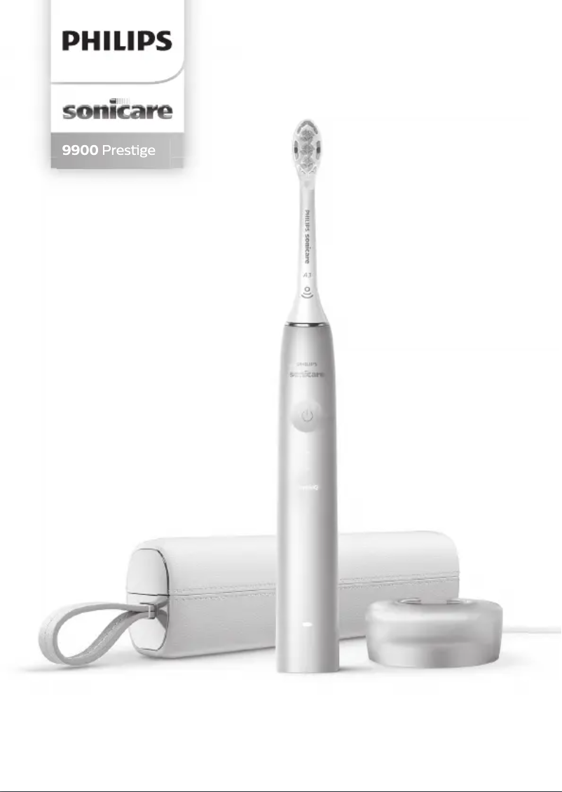 Image de la première page du manuel de l'appareil Sonicare Prestige 9900 HX9992
