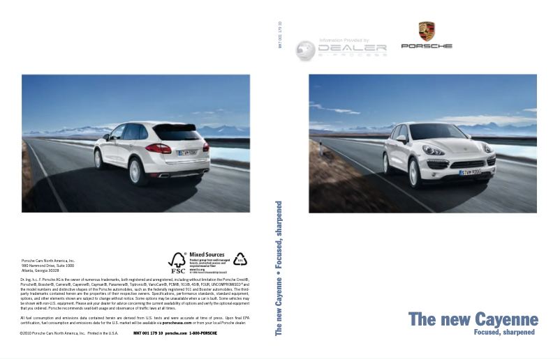 Imagen de la primera página del manual del dispositivo Cayenne (2011)