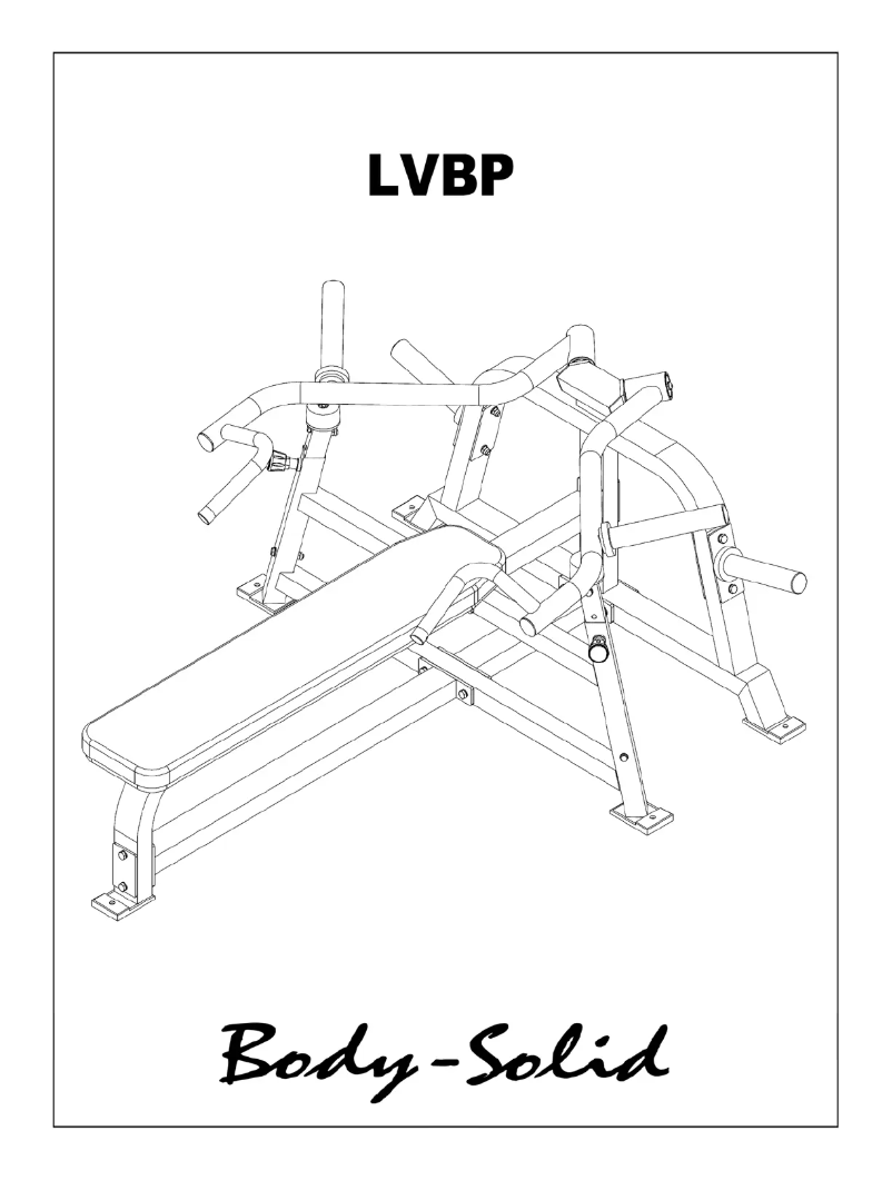 Page n°1 - Manuel utilisateur Body-Solid LVBP