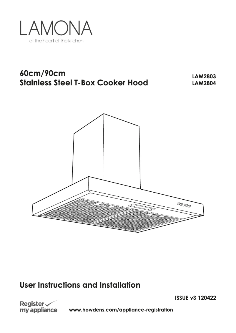 Page n°1 - Manuel utilisateur Lamona LAM2804