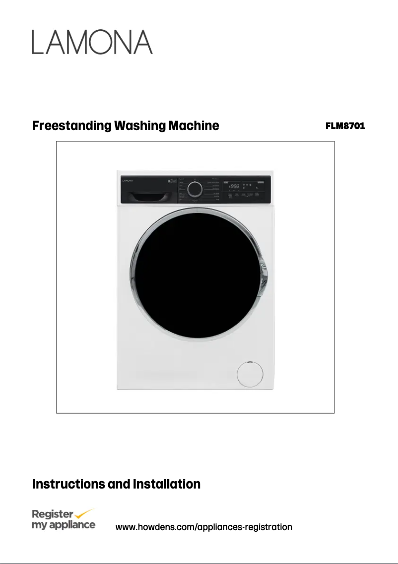 Page 1 de la notice Manuel utilisateur Lamona FLM8701