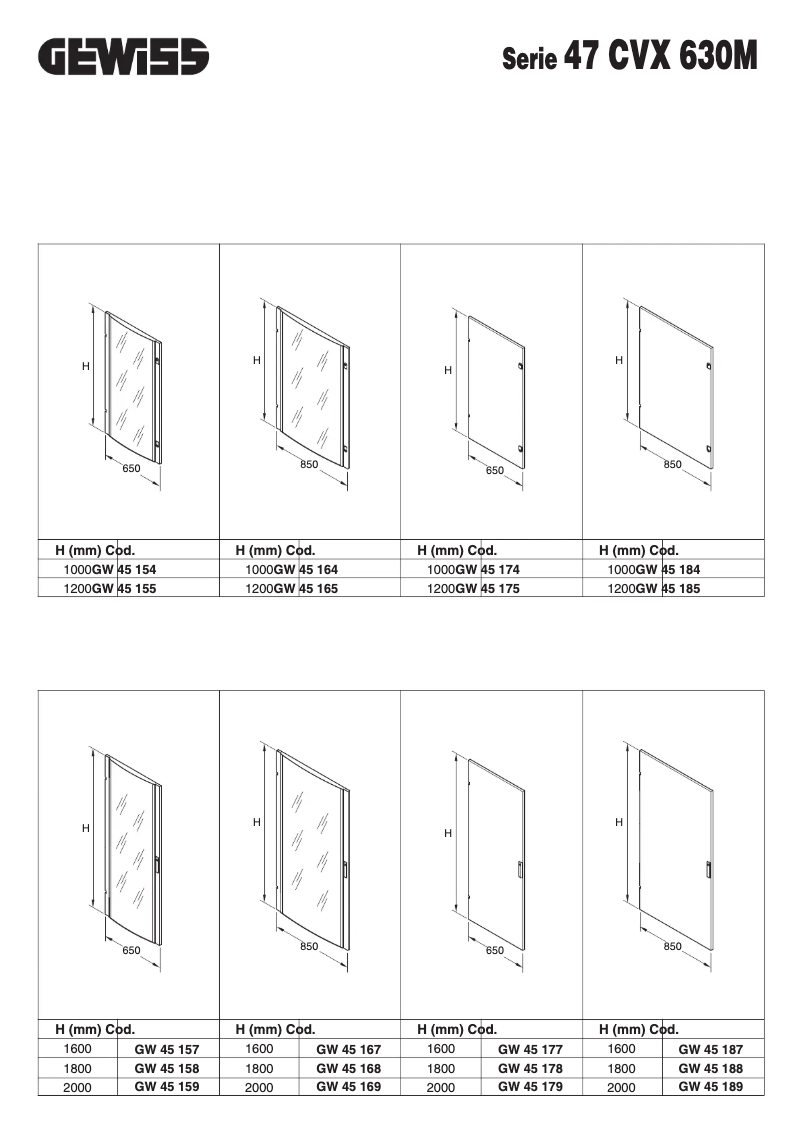 Page 1 de la notice Manuel utilisateur Gewiss GW45164