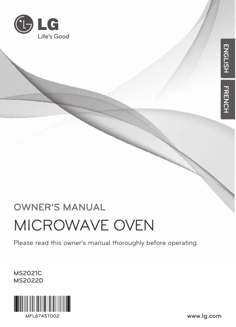 Page 1 de la notice Manuel utilisateur LG MS2022D