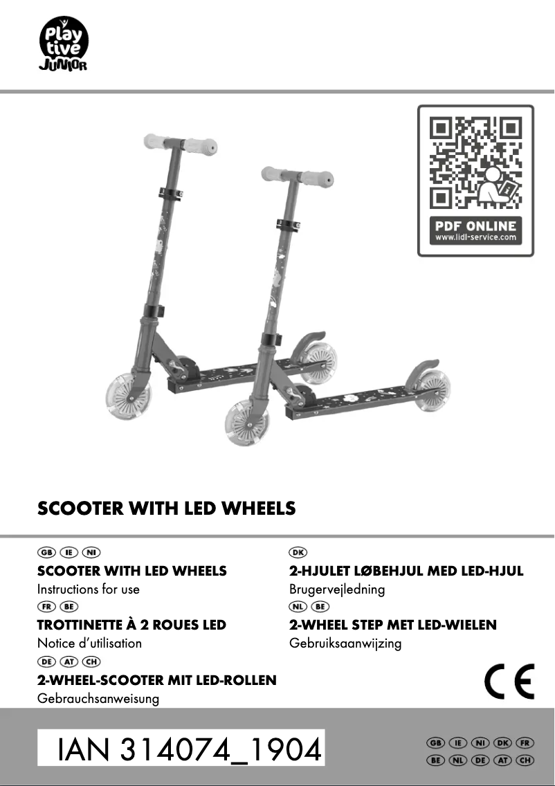 Page 1 de la notice Manuel utilisateur Playtive IAN 314074