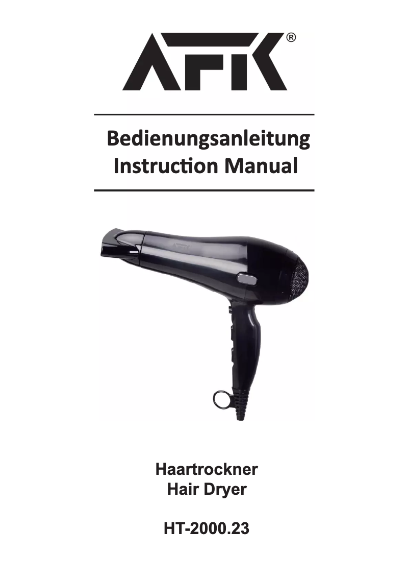 Image de la première page du manuel de l'appareil HT-2000.23