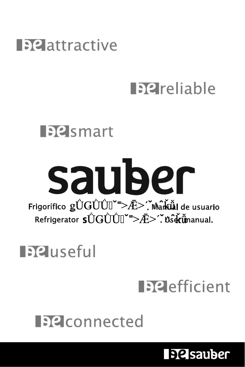 Page n°1 - Manuel utilisateur Sauber SERIE 5-1P18524WH