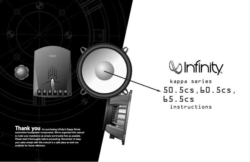 Página 1 del manual Manual de usuario Infinity Kappa 50.5cs