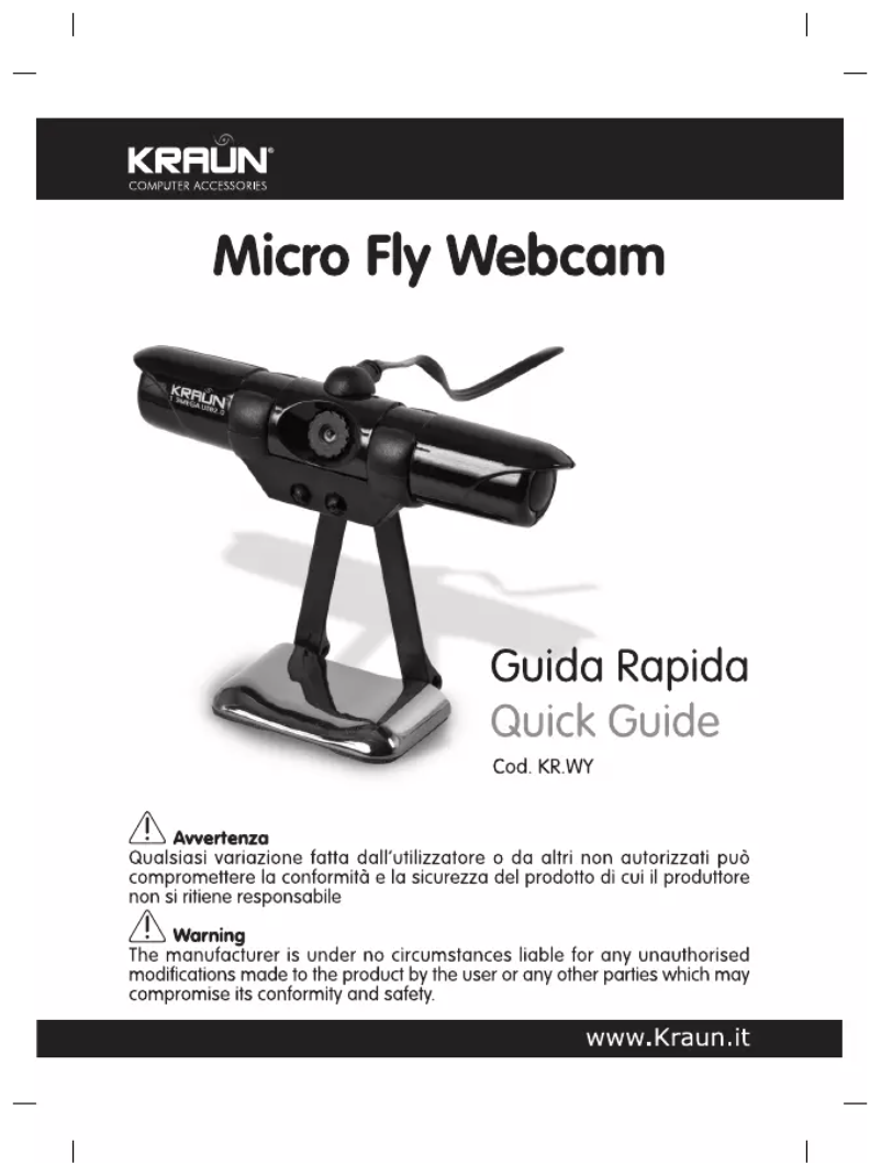 Image de la première page du manuel de l'appareil KR.WY