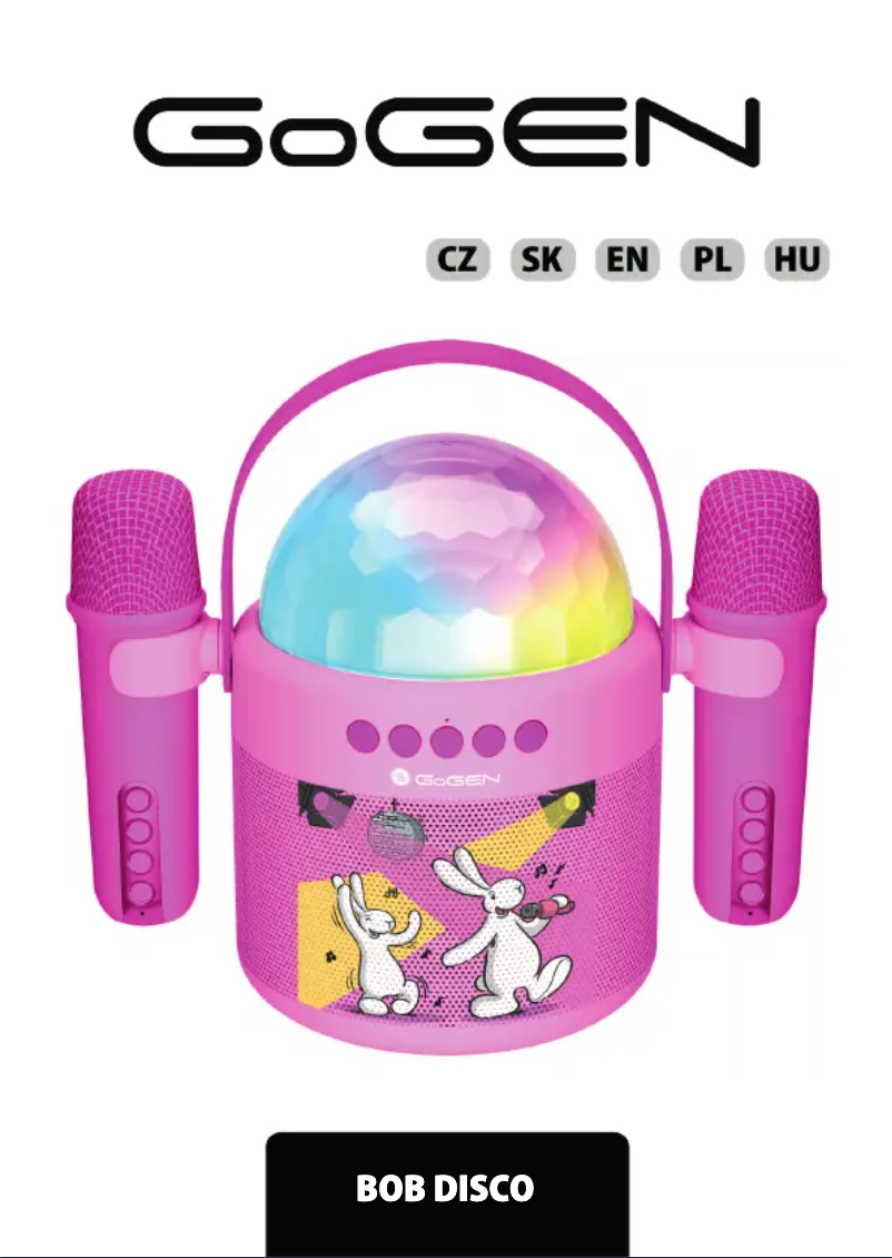 Page n°1 - Manuel utilisateur GoGen BOB DISCO