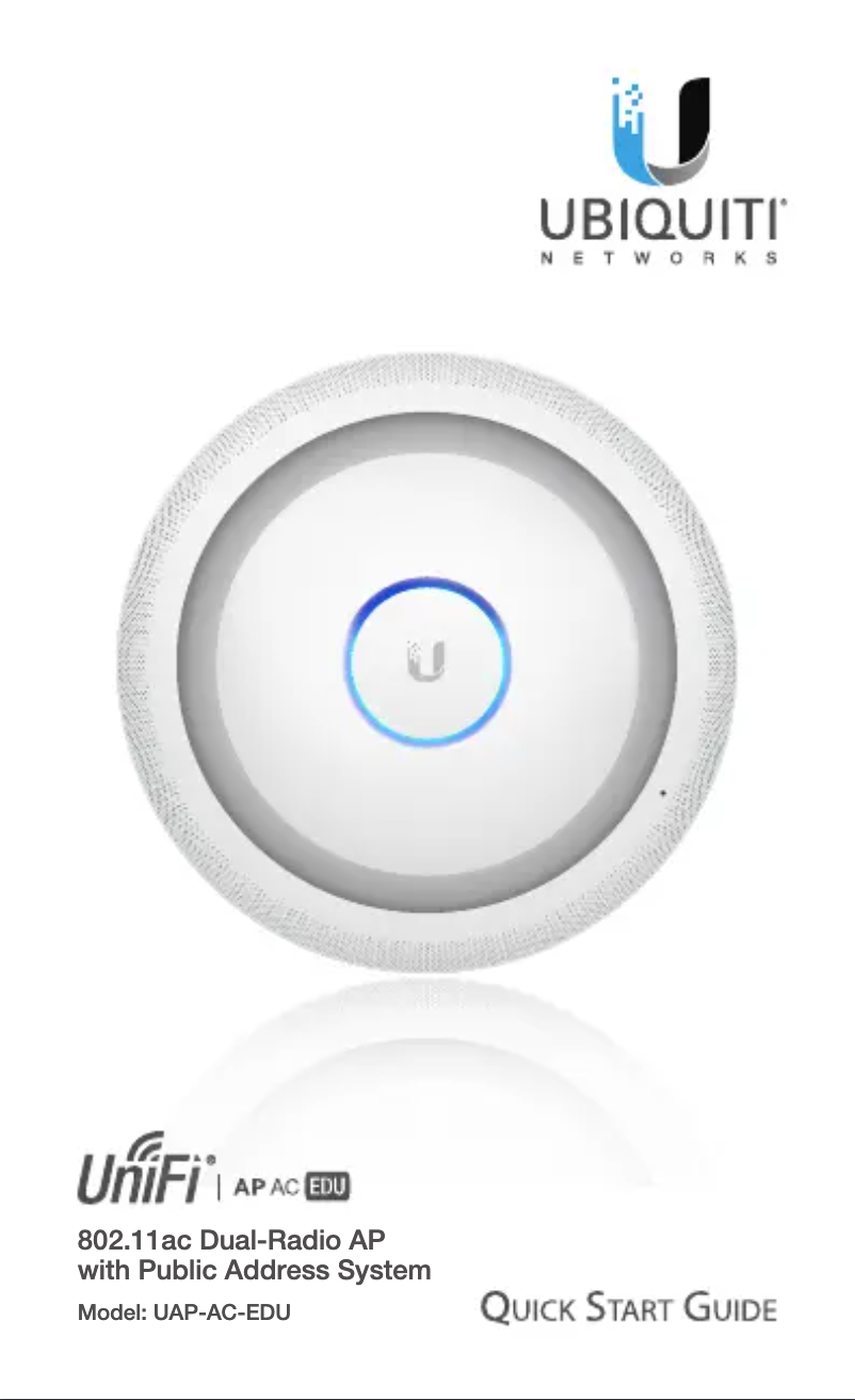 Página 1 del manual Manual de usuario Ubiquiti Networks UAP-AC-EDU-4