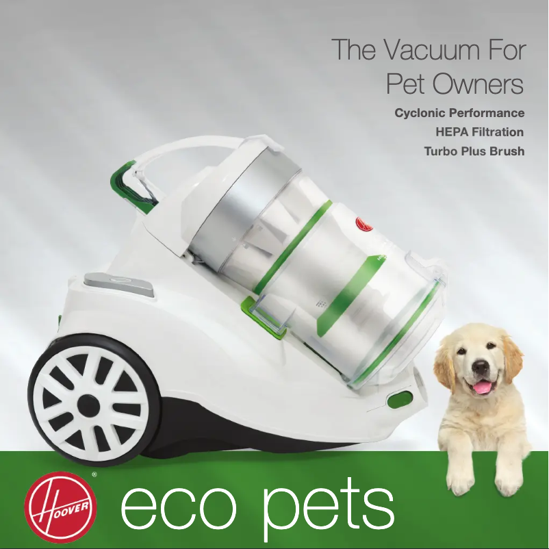 Page 1 de la notice Manuel utilisateur Hoover Eco Pets 3013