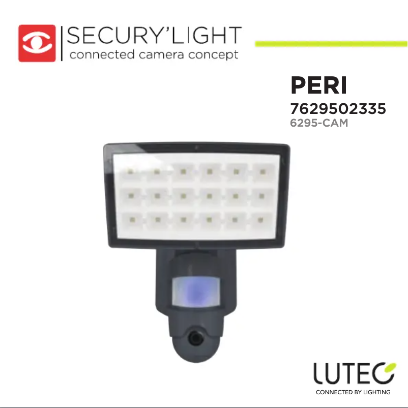 Page n°1 - Manuel utilisateur Lutec Peri 6295-CAM