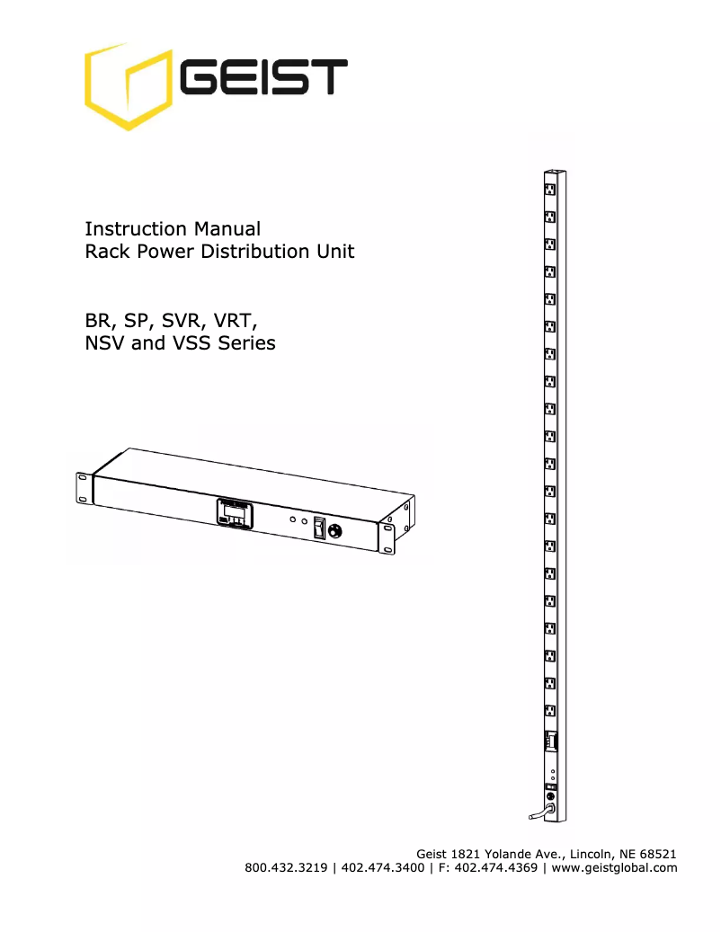 Página 1 del manual Manual de usuario Geist BR120-1526TL