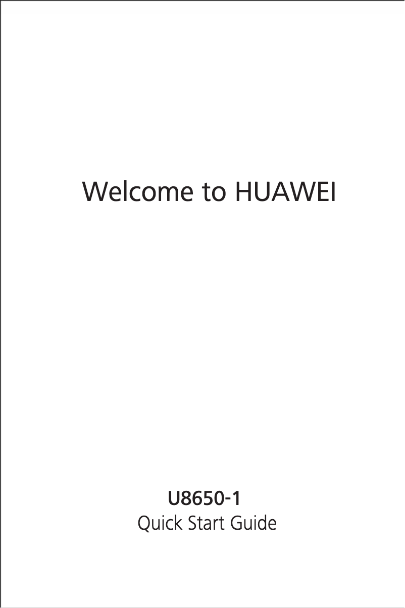 Page 1 de la notice Manuel utilisateur Huawei Sonic