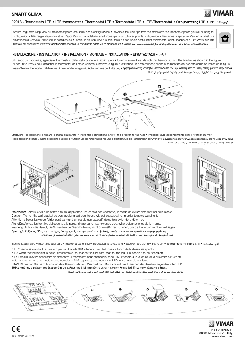 Page n°1 - Manuel utilisateur Vimar 02913