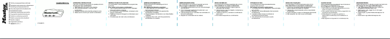 Page 1 de la notice Manuel utilisateur Master Lock 1549EURDCOL