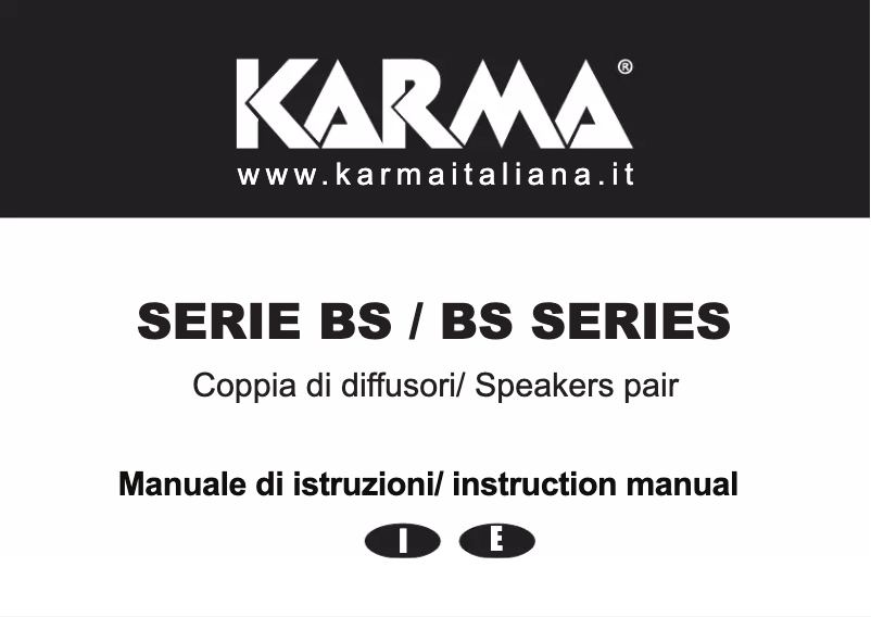Page 1 de la notice Manuel utilisateur Karma BS 54W