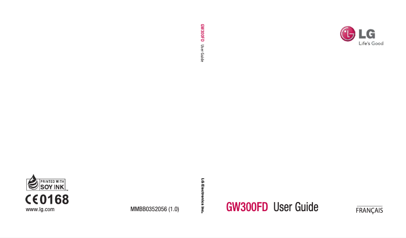 Page n°1 - Manuel utilisateur LG GW300FD