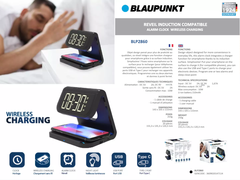 Page n°1 - Manuel utilisateur Blaupunkt BLP2860