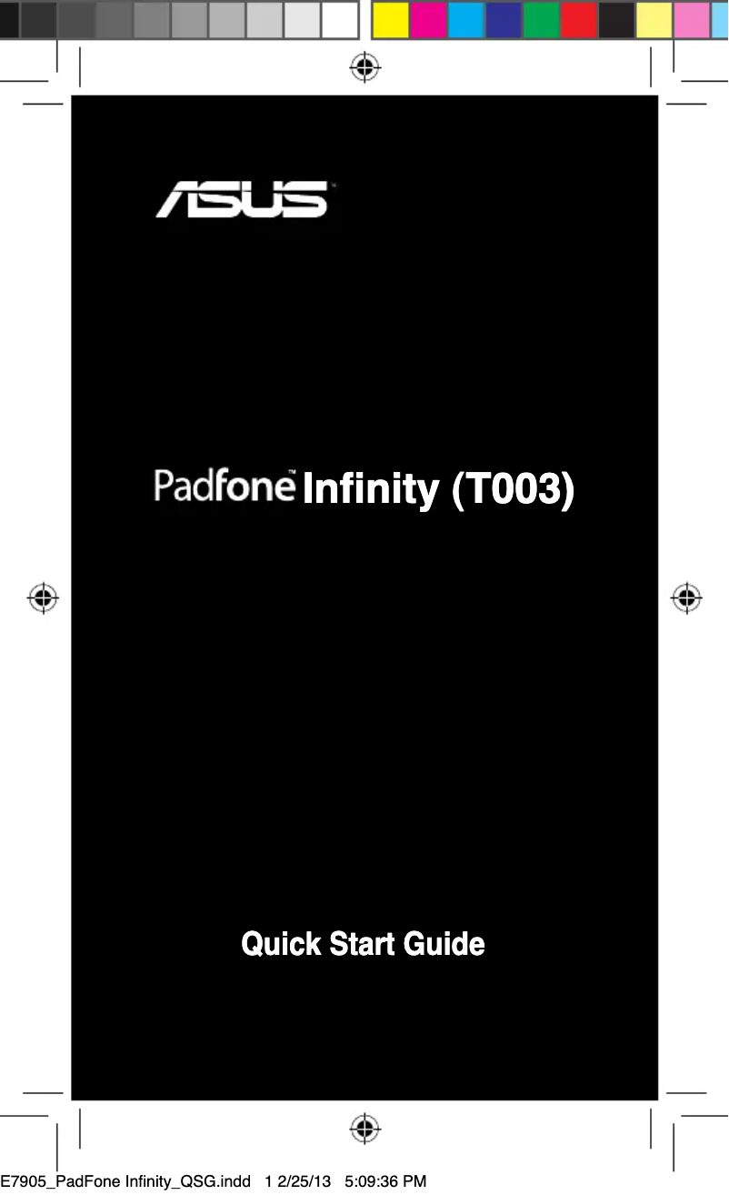 Image de la première page du manuel de l'appareil PadFone Infinity T003