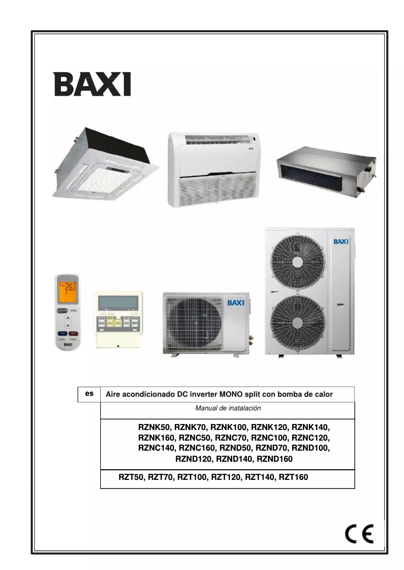 Imagen de la primera página del manual del dispositivo RZK140